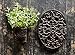Creative Co-Op Round Black Cast Iron Trivet