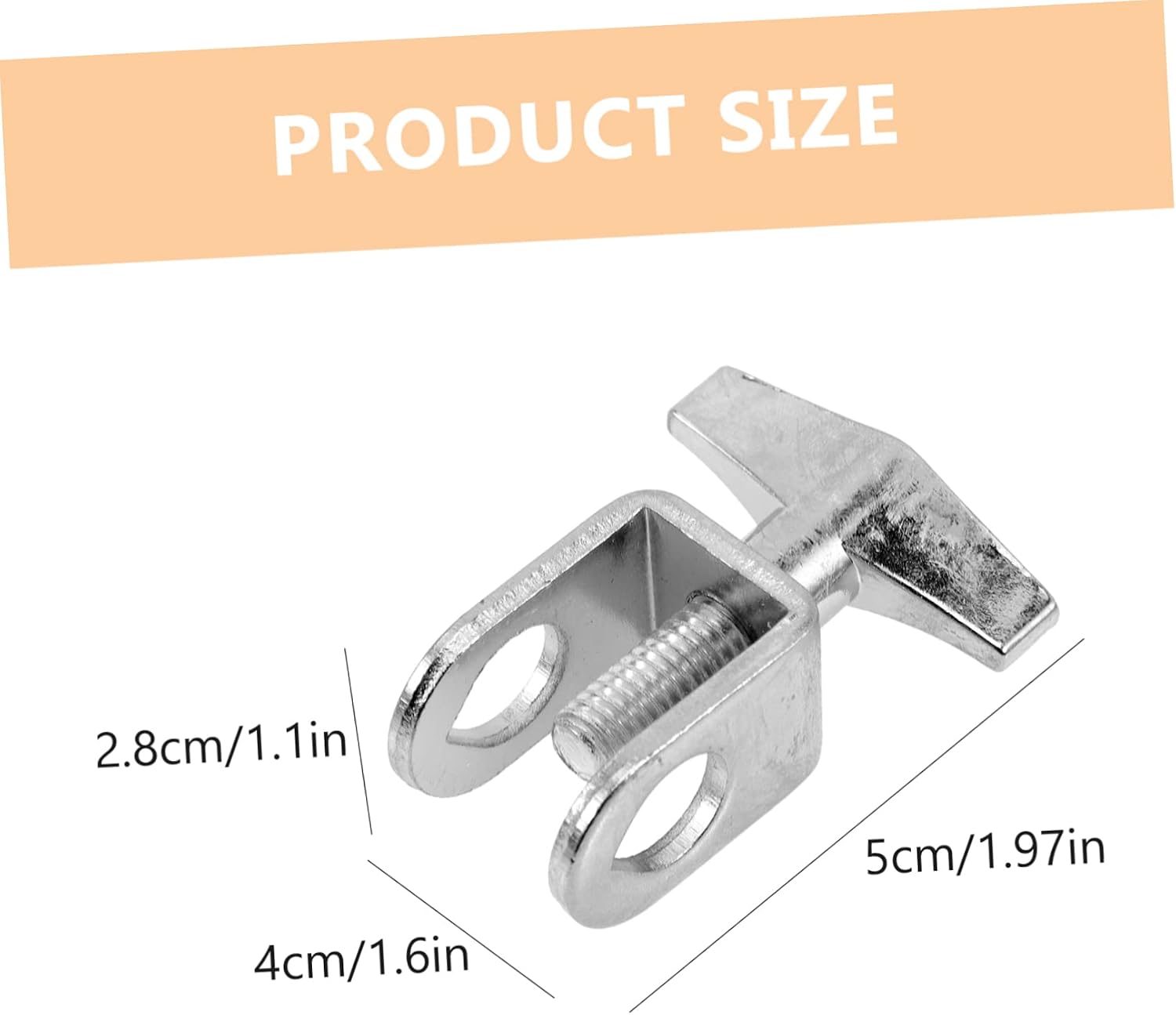 Adjustable Cowbell Mount Clip Metal Drum Hoop Clamp for Bass Drum Cowbell Extension Holder for Kit Percussion Mounting Accessory for Instrument image 2