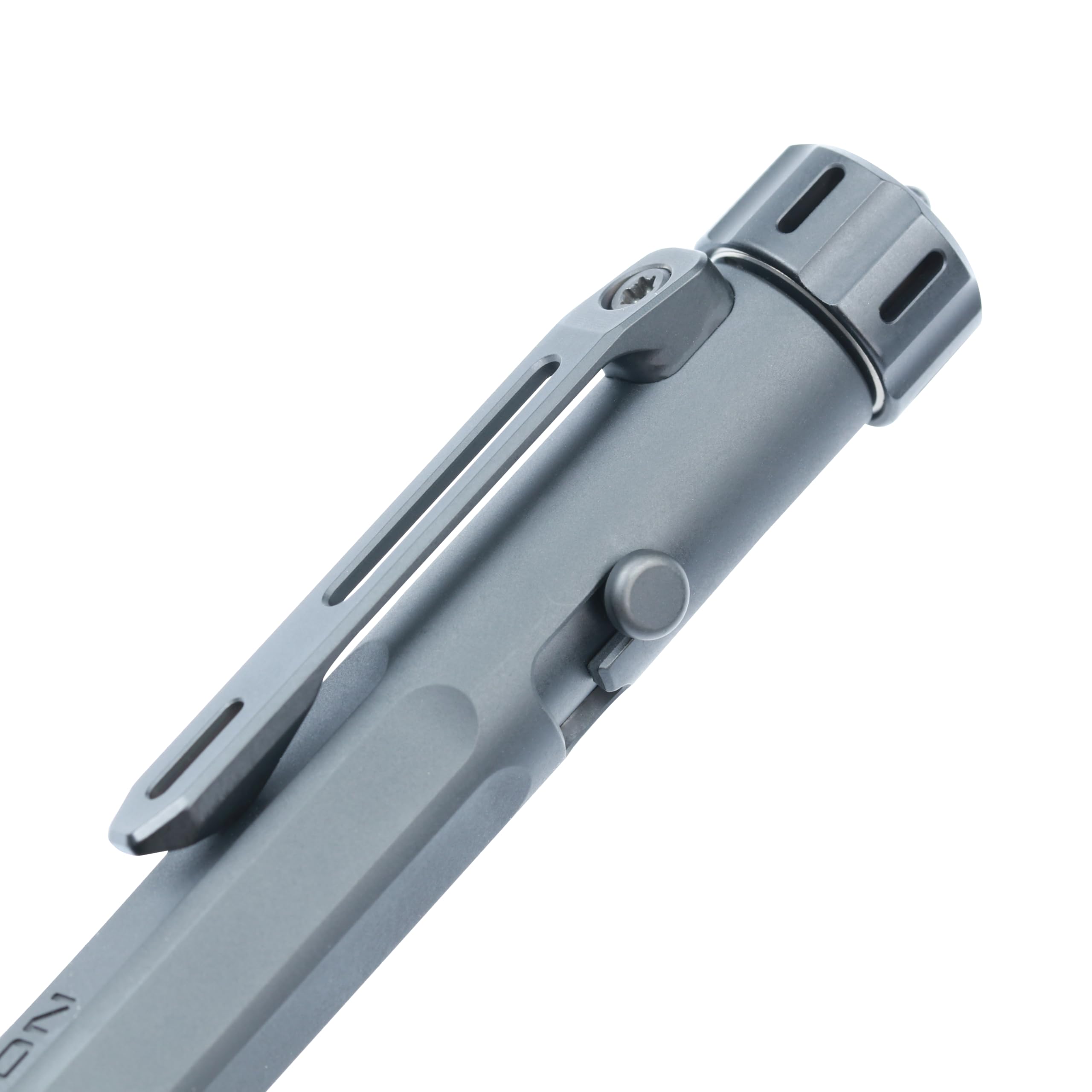 Hightron Vortron Titan Kugelschreiber, Sandgestrahlt Metallstift mit Anti-Rutsch-Griff und Taschenclip, für Büro, Outdoor und Reisen