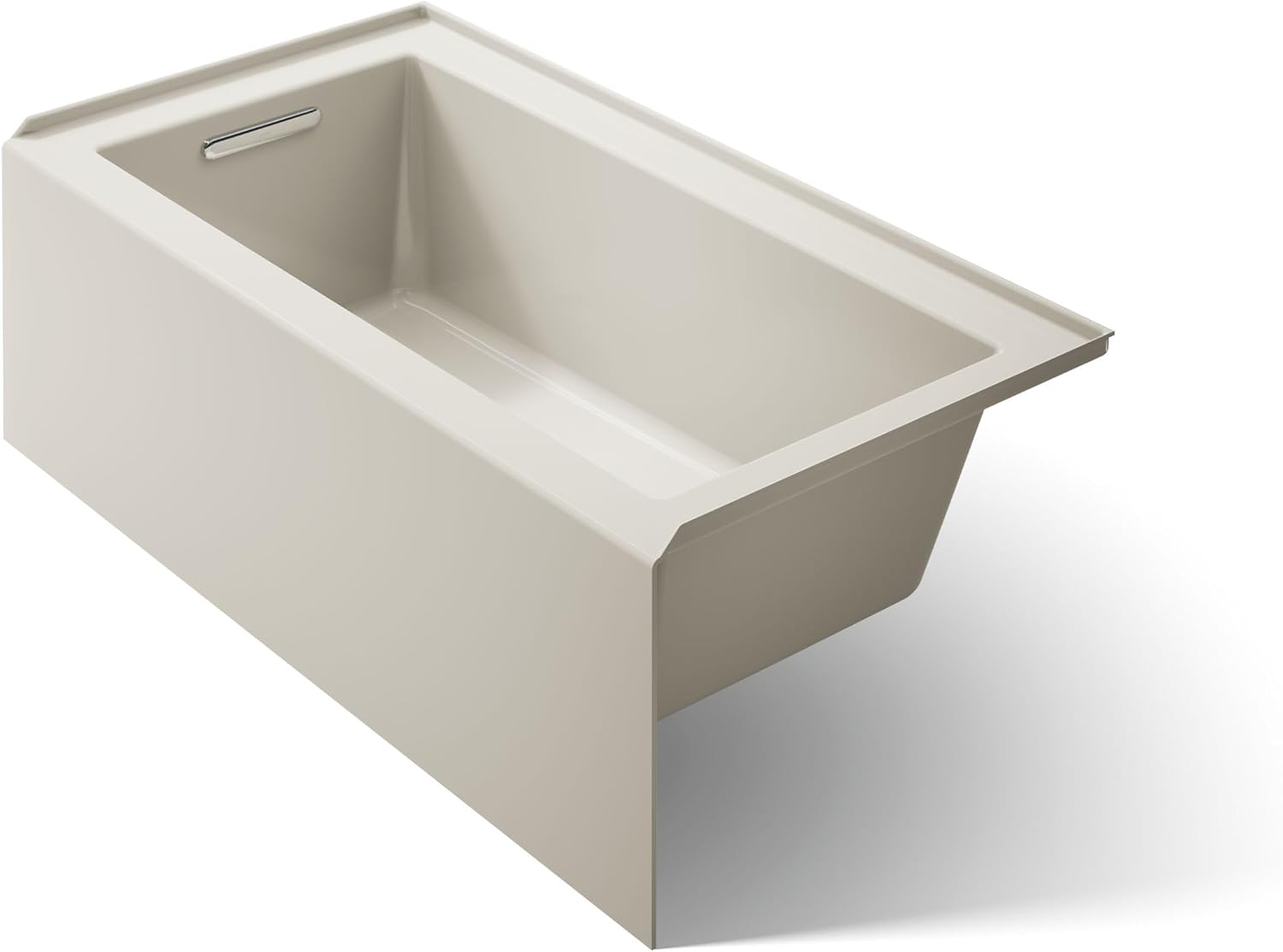Kohler 1957-LA-96 Underscore® 60" x 32" alcove bath, left drain, Biscuit