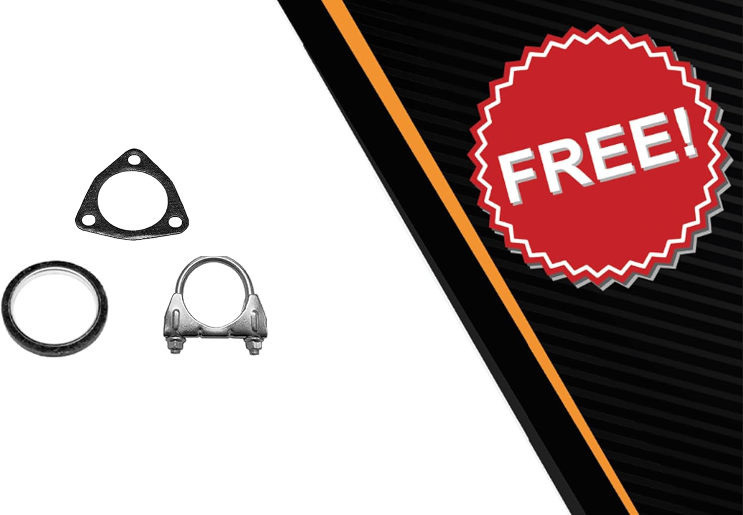 Exhaust Resonator Pipe & Muffler Compatible for 1994-1997 Honda Accord 2.2L | Stainless Steel | Northeastern Exhaust | Free Gaskets and Clamp Included | Direct-Fit Replacement