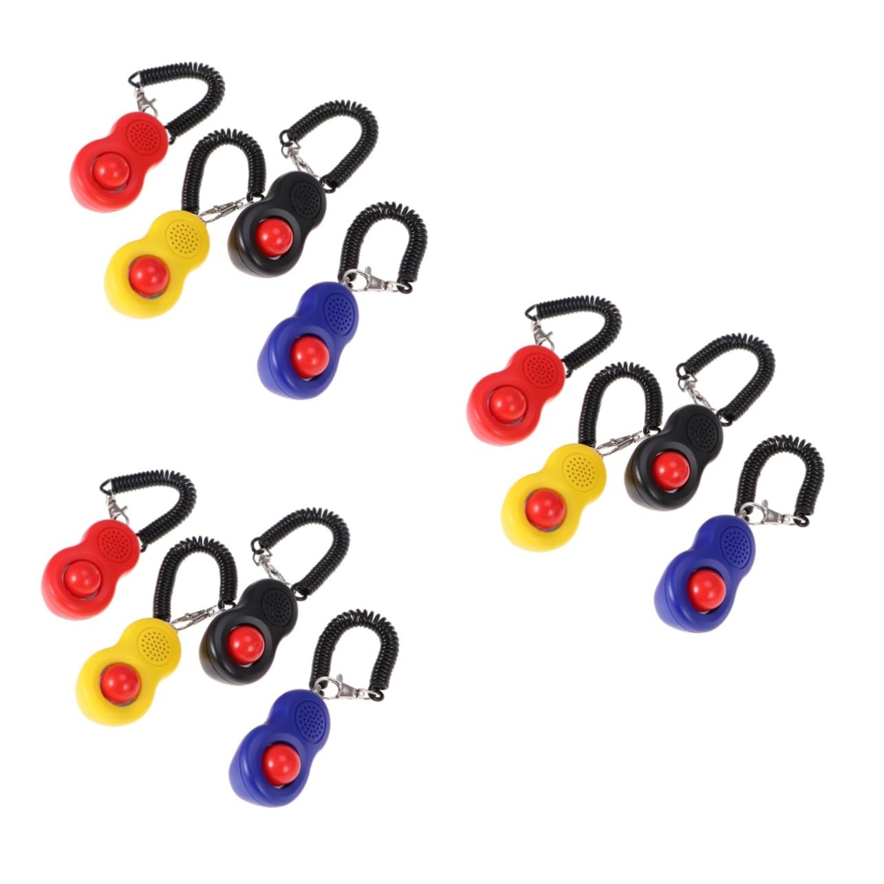 INOOMP 12 Piezas Herramienta para Mascotas refeel muñequera clicker para Perros para Entrenar clicker de adiestramiento de Mascotas clickers para adiestramiento de Perros