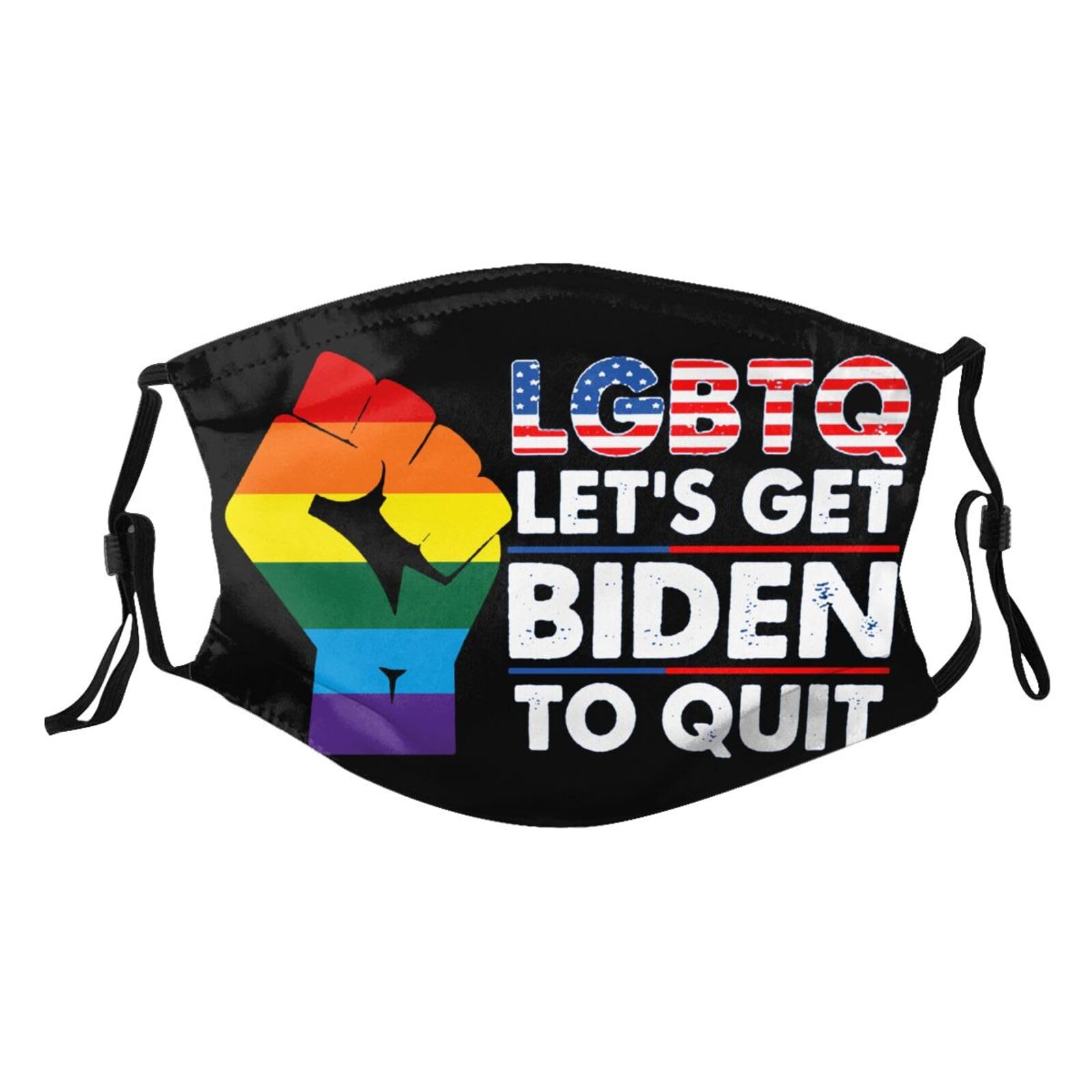 I Support LGBTQ Let's Get Biden To Quit Adult Dust Mask Adjustable Dust Face with 2 Filter82