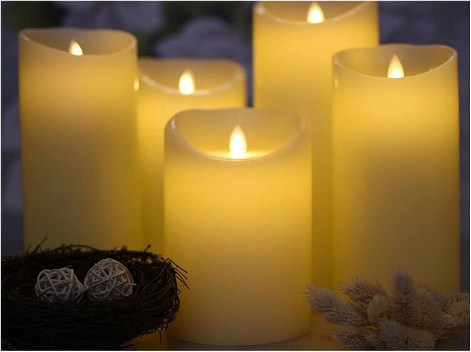 LED Fake Candles,Party Decorations,Tea Lights, Flameless