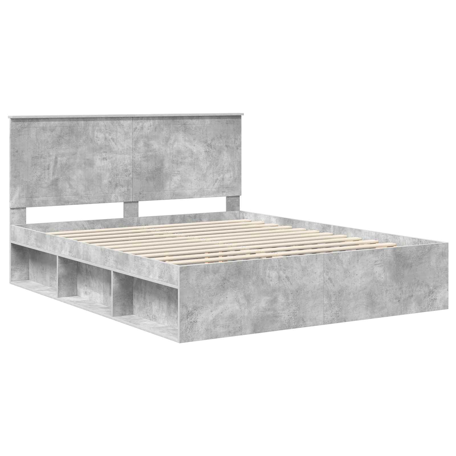 Drewnopochodna lite sosnowe nowoczesna prostokątna 160x200 cm Szary