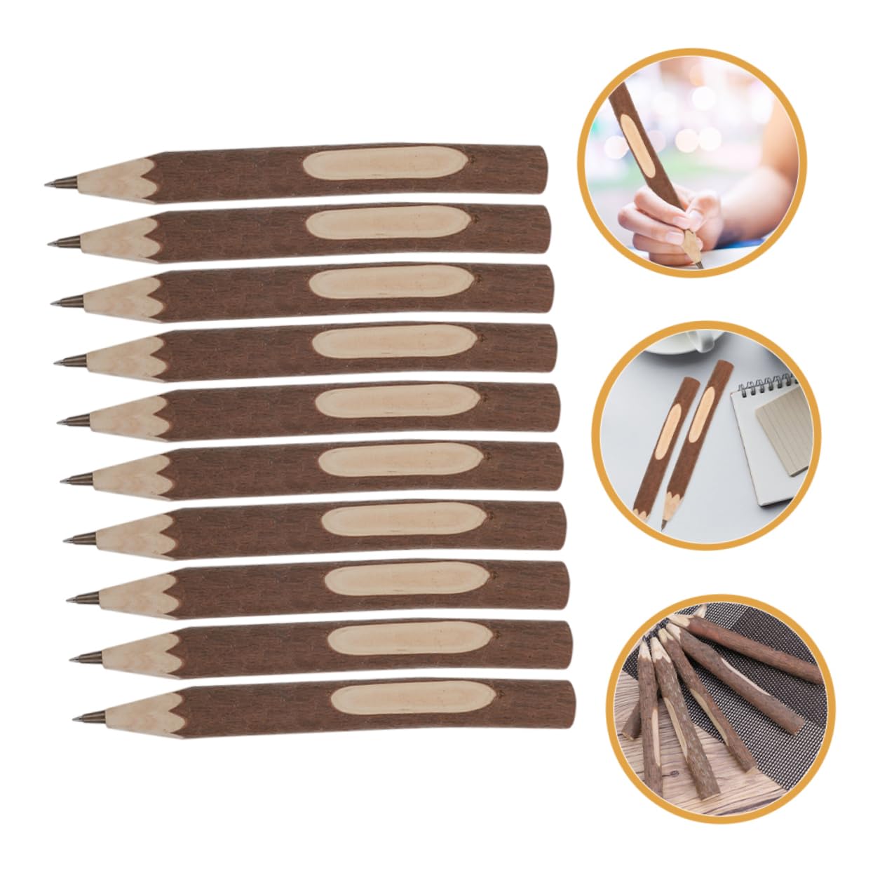 TEHAUX Lot De 5 Crayons De Bois Effaçables Pour Garçons Et Filles Crayons De Dessin Et Décriture Hexagonaux Pour Lécole 10 Pièces X 5