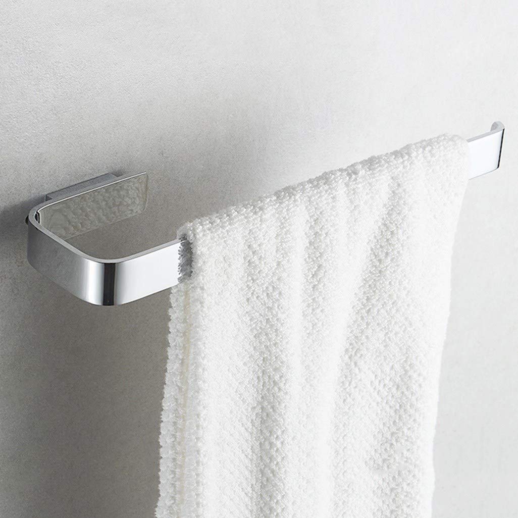 Handtuchhalter, an der Wand montierter polierter Handtuchring aus massivem Messing mit festem Badrahmen Chrom Bad oder Küche (Größe: 20 cm)