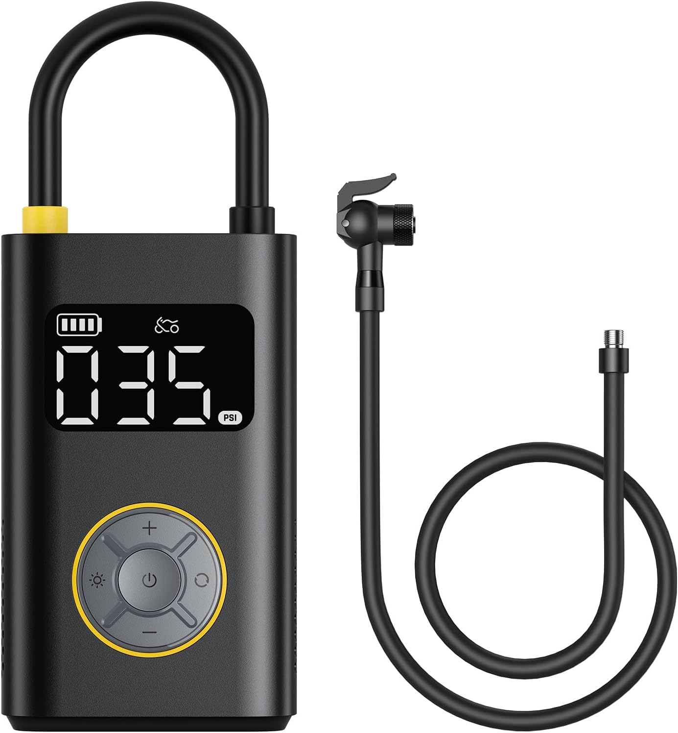Inflador de neumáticos Fanttik X9 Pro y adaptador para manguera de inflador de neumáticos