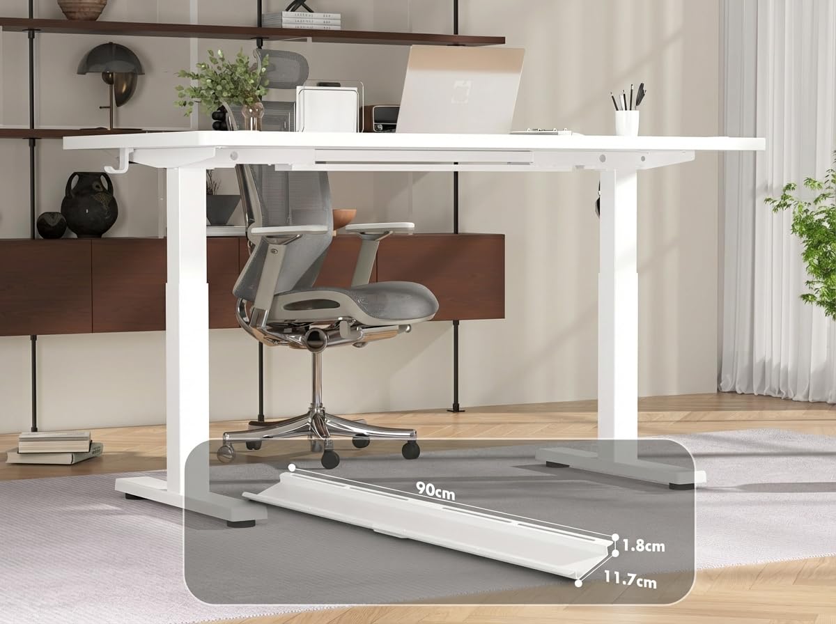 Devoko Höhenverstellbarer Schreibtisch 160x80 cm, 25 mm Starke Tischplatte, Ergonomischer Elektrischer Steh-Sitz Computertisch mit Dualmotor & Memory-Handsteuerung + USB-C für Homeoffice