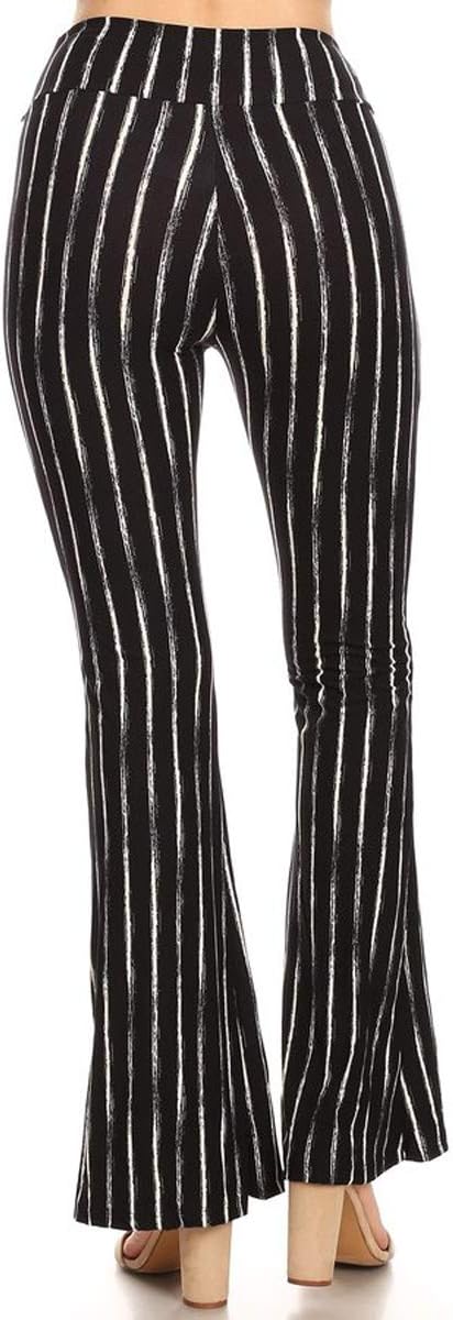 Leggings Depot Women's High Waisted Wide Leg Palazzo Pants Solid & Prints image 3