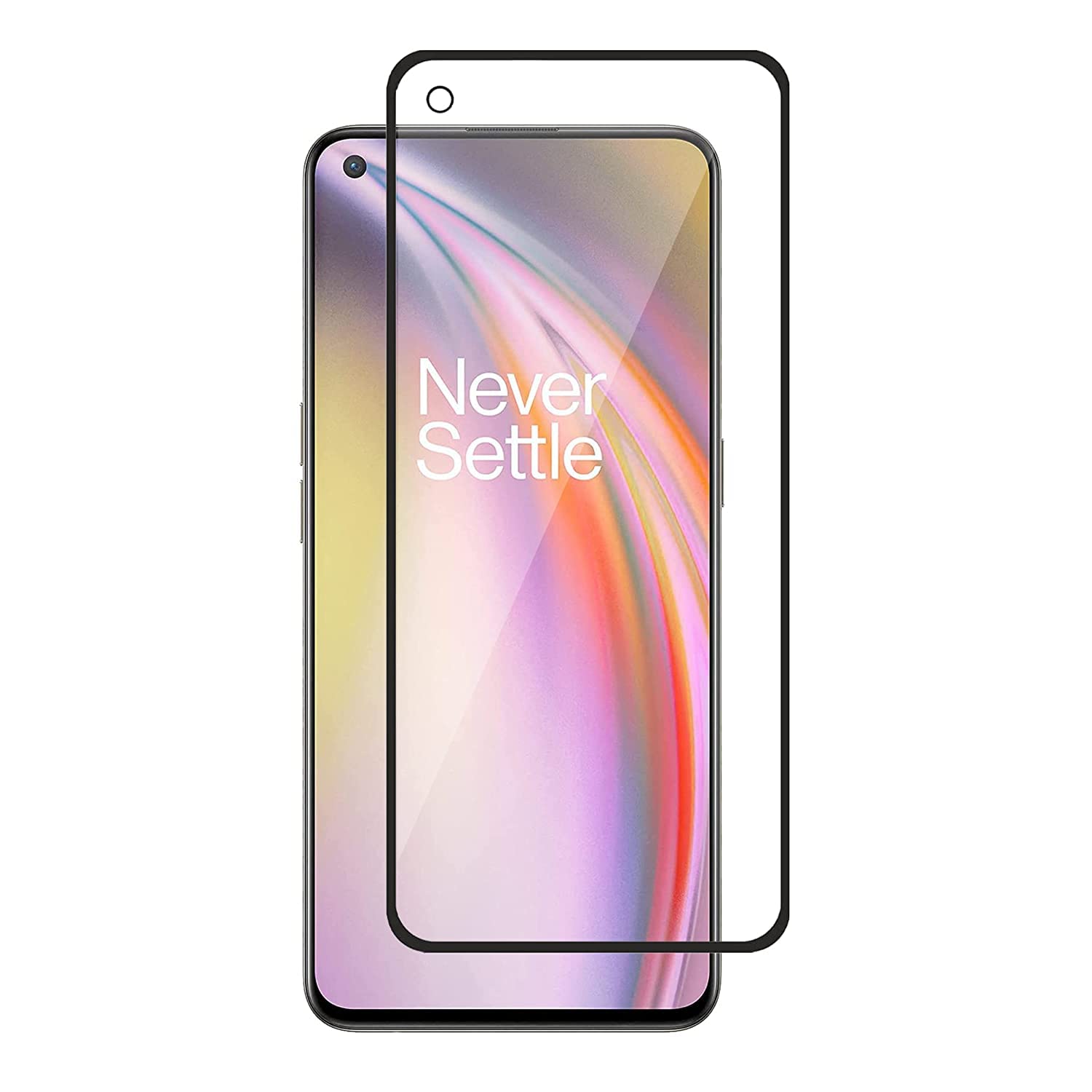 JGD PRODUCTS Tempered Glass for OnePlus Nord 2 5G, OnePlus Nord 2T 5G with Full edge to edge Coverage and easy installation kit