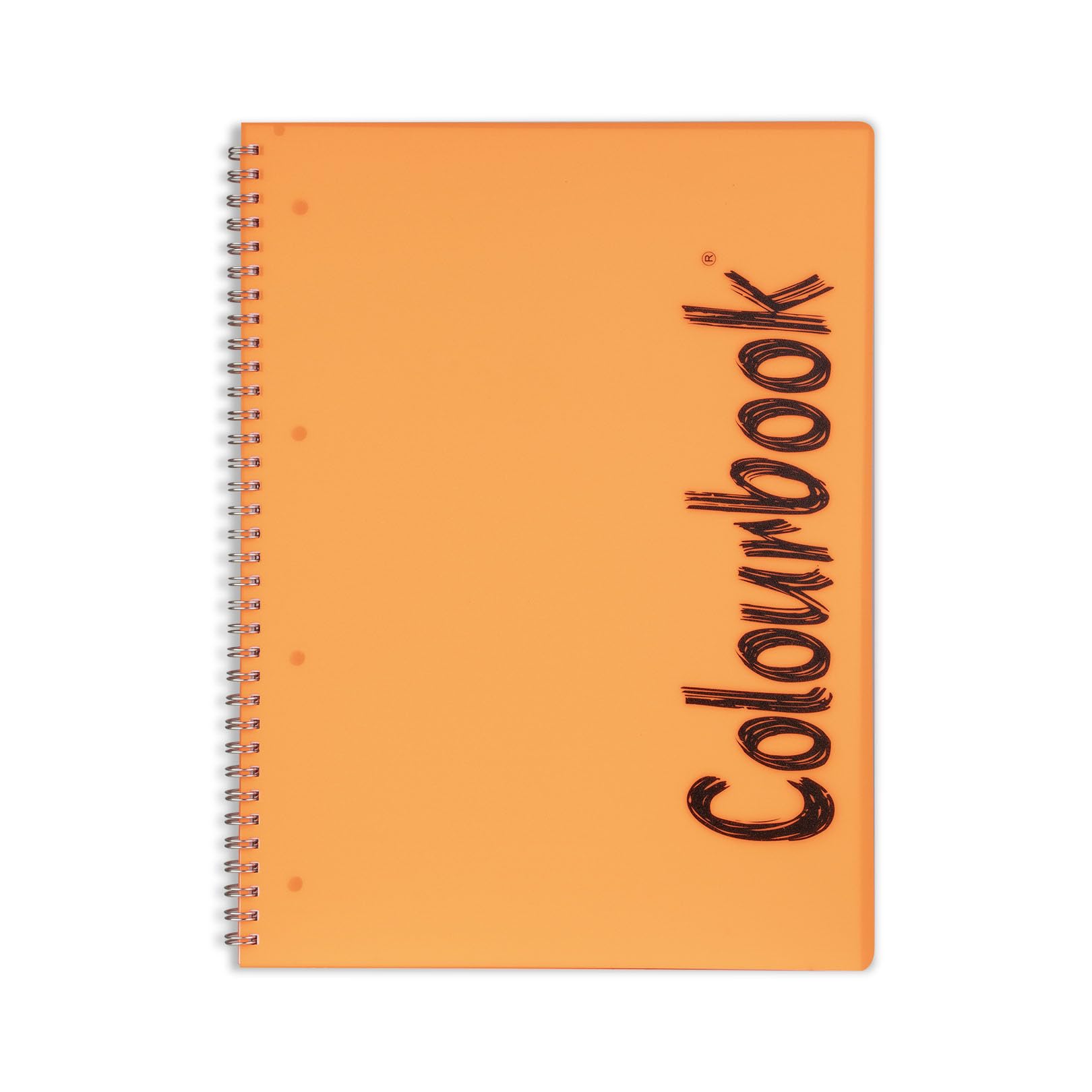 Colourbook Set 12 Quadernoni Spiralati A4 Quadretti 4mm Per Scuola Medie Superiori Università, 160 Pagine Ognuno, Copertine Fluo In PPL, Fogli Microperforati Con 4 Fori, Scorta Annuale