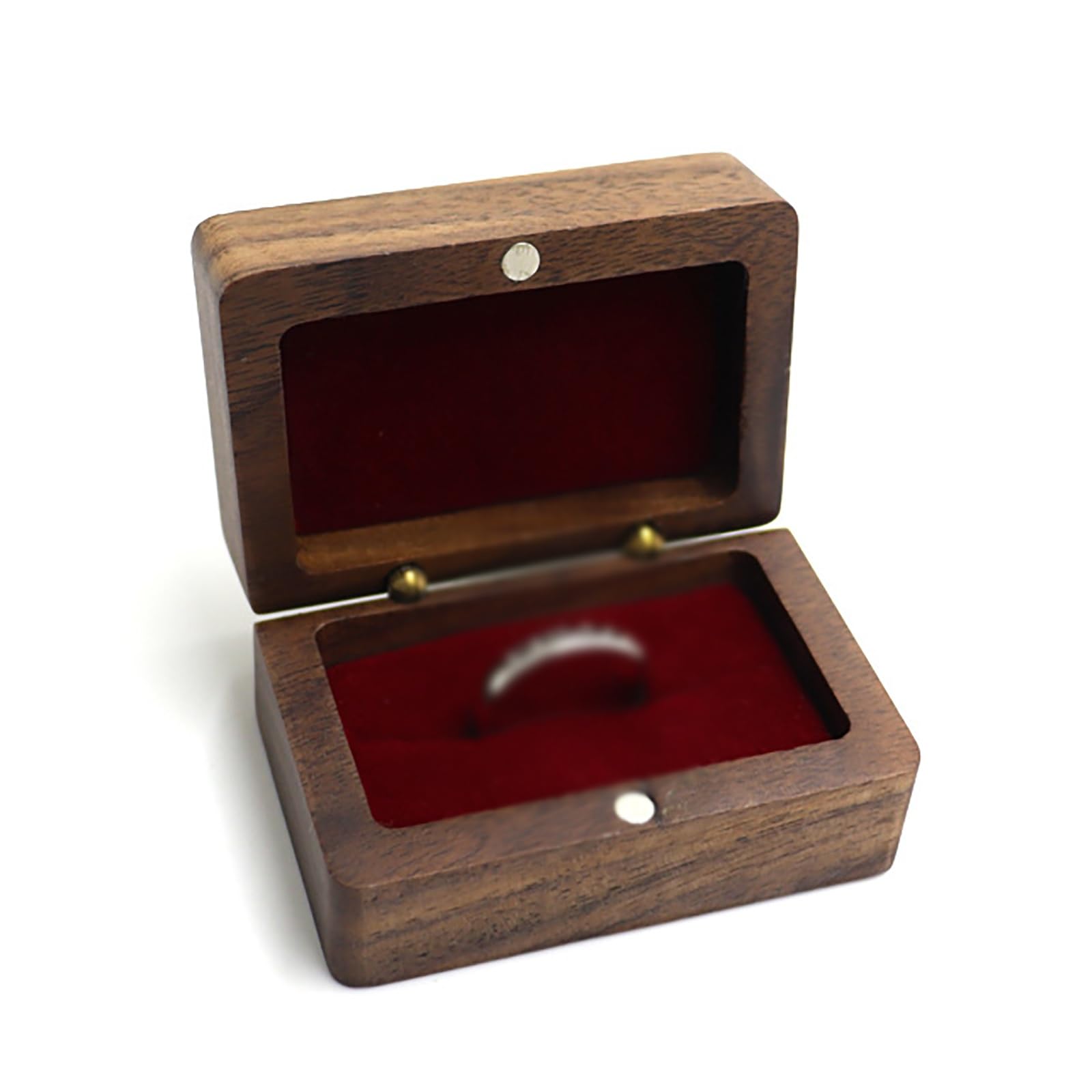 DUMRALBQE Wooden Ring Box Ring Wooden Box Portable Organiser Boxes for Storage and Placement(Red)