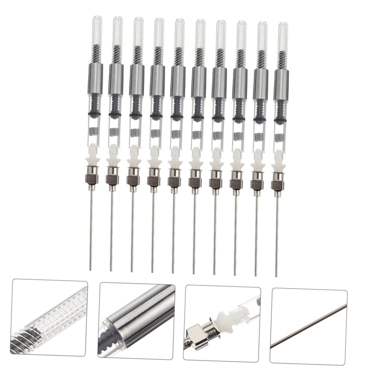 DOITOOL 40 Pièces Accessoires pour Stylo Plume Inoxydable Dispositif Dabsorption Dencre Fournitures Scolaires Compactes et Faciles à Nettoyer