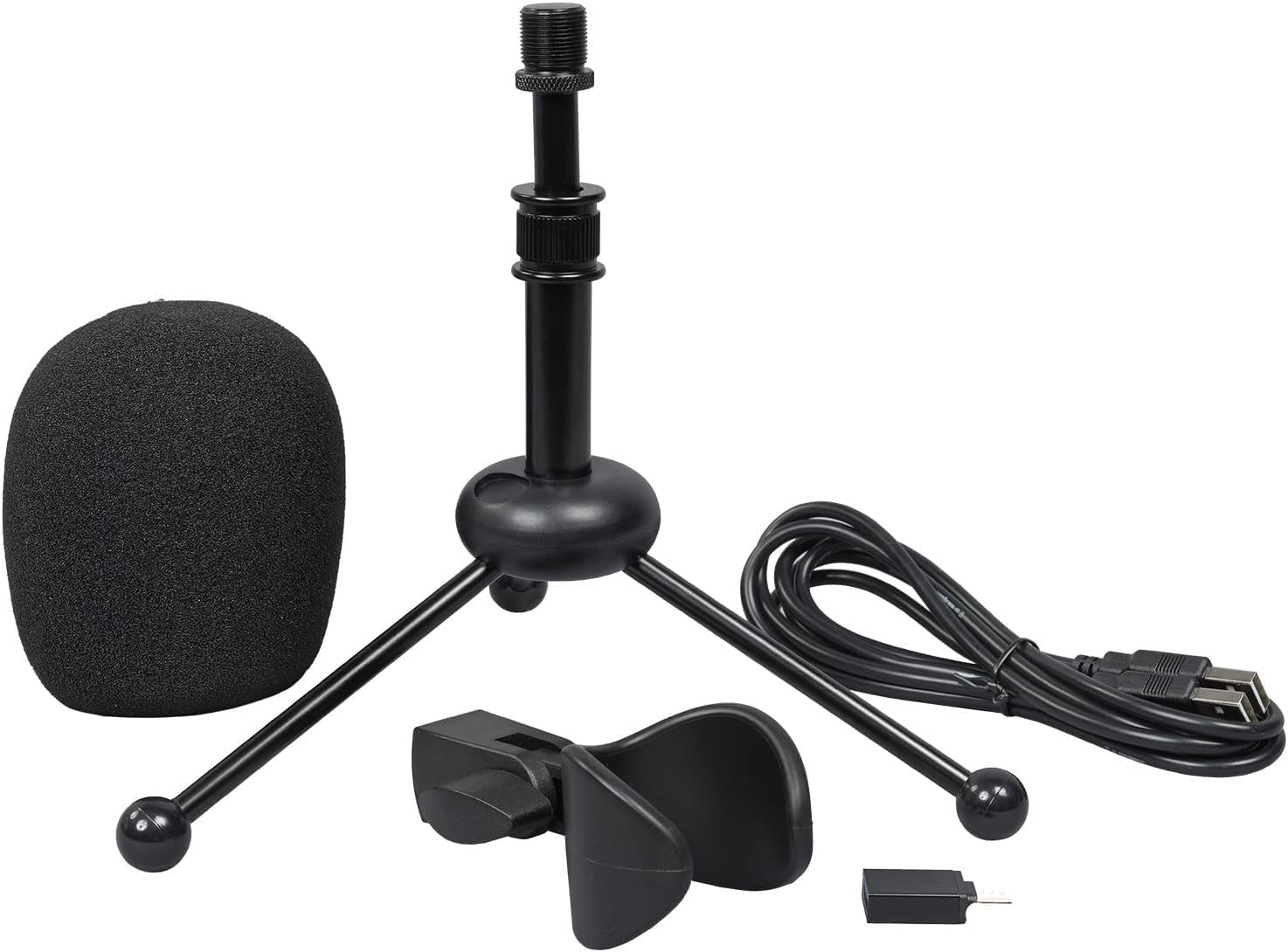 WOODBRASS UM3 - Micrófono Condensador Cardioide USB para PC y Mac para grabación de Broadcast y Streaming, podcasting, conferencias, Home Studio, Voice Over