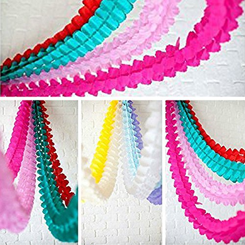 Ghirlanda di carta velina fiore ghirlande, 3.6 m