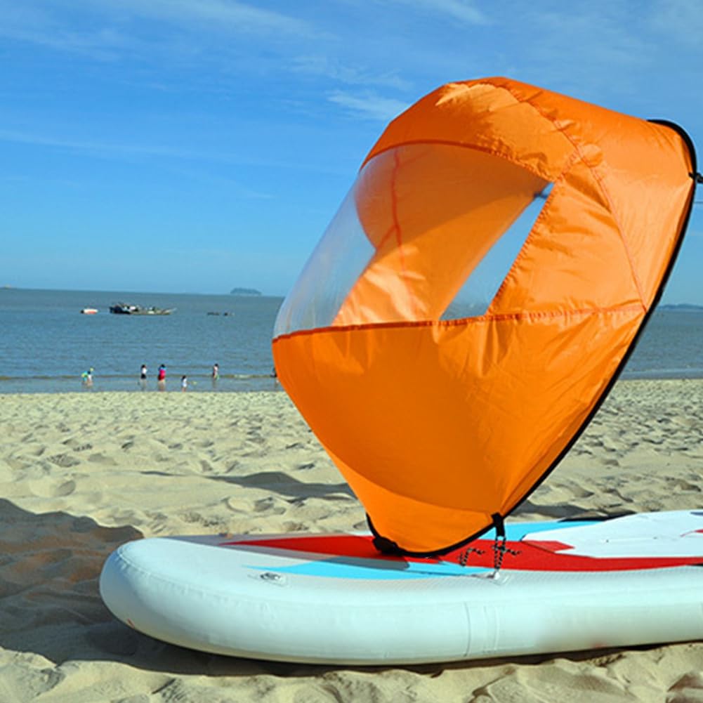 Voile de kayak orange en PVC pour planche de paddle