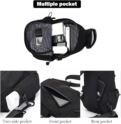 Miniatura 4 de Bandolera tipo bandolera, Negro -, Mochilas Sling