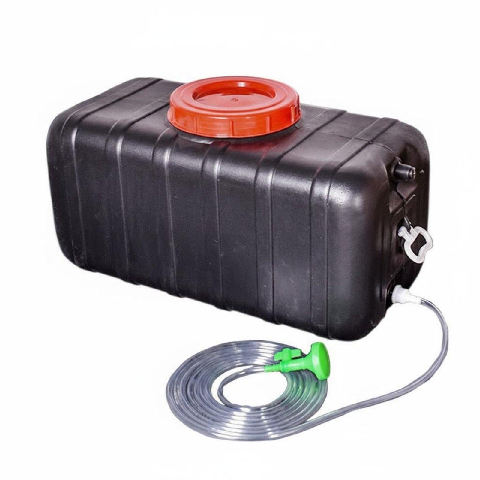 Solar Heated Shower Tank Portable Outdoor Sun Heated Water Container Heat Absorbing Design Large Capacity Solar Shower for Campers, Hiking, Road Trips 80KG Standard Square-image-32