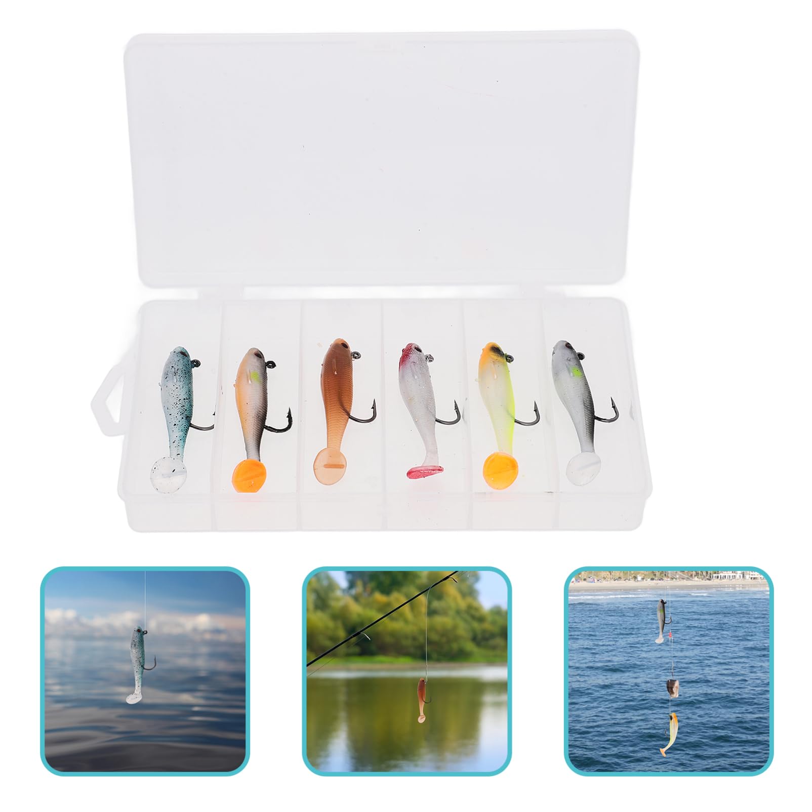 TOYANDONA Cebo Bajo Plantillas De Agua Salada Cebos De Pesca Resistentes Artificial Trucha Cucharón para Cazador Pequeño Acero Inoxidable