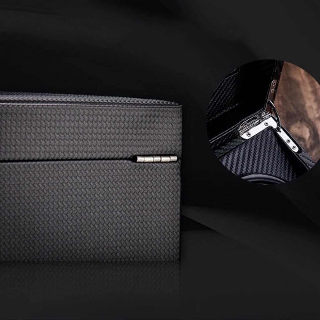 Etui na zegarek mechaniczny, skórzane pudełko do przechowywania zegarków z obrotowym stołem wibracyjnym, ładowalne pudełko do przechowywania biżuterii