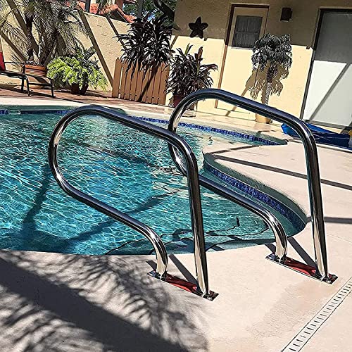 Barandal para piscina de acero inoxidable con cubierta azul 4ft miniatura 1