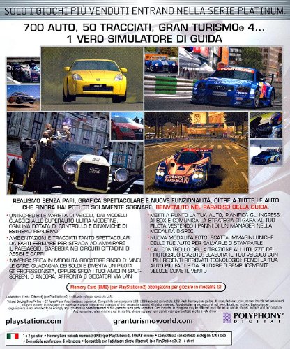 Gran Turismo 4 platinum edition PS2 COMPLET
