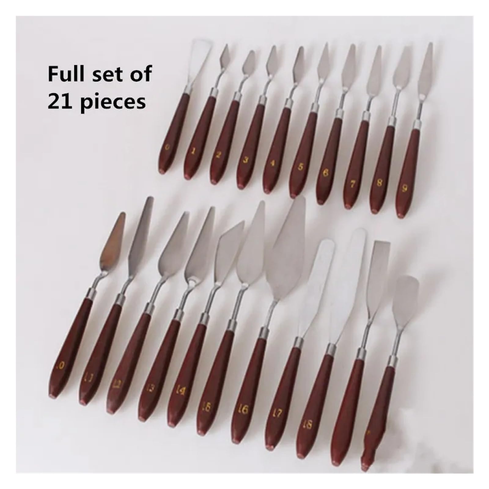 Spatole Per Pittura Set di 21 coltelli for pittura a olio