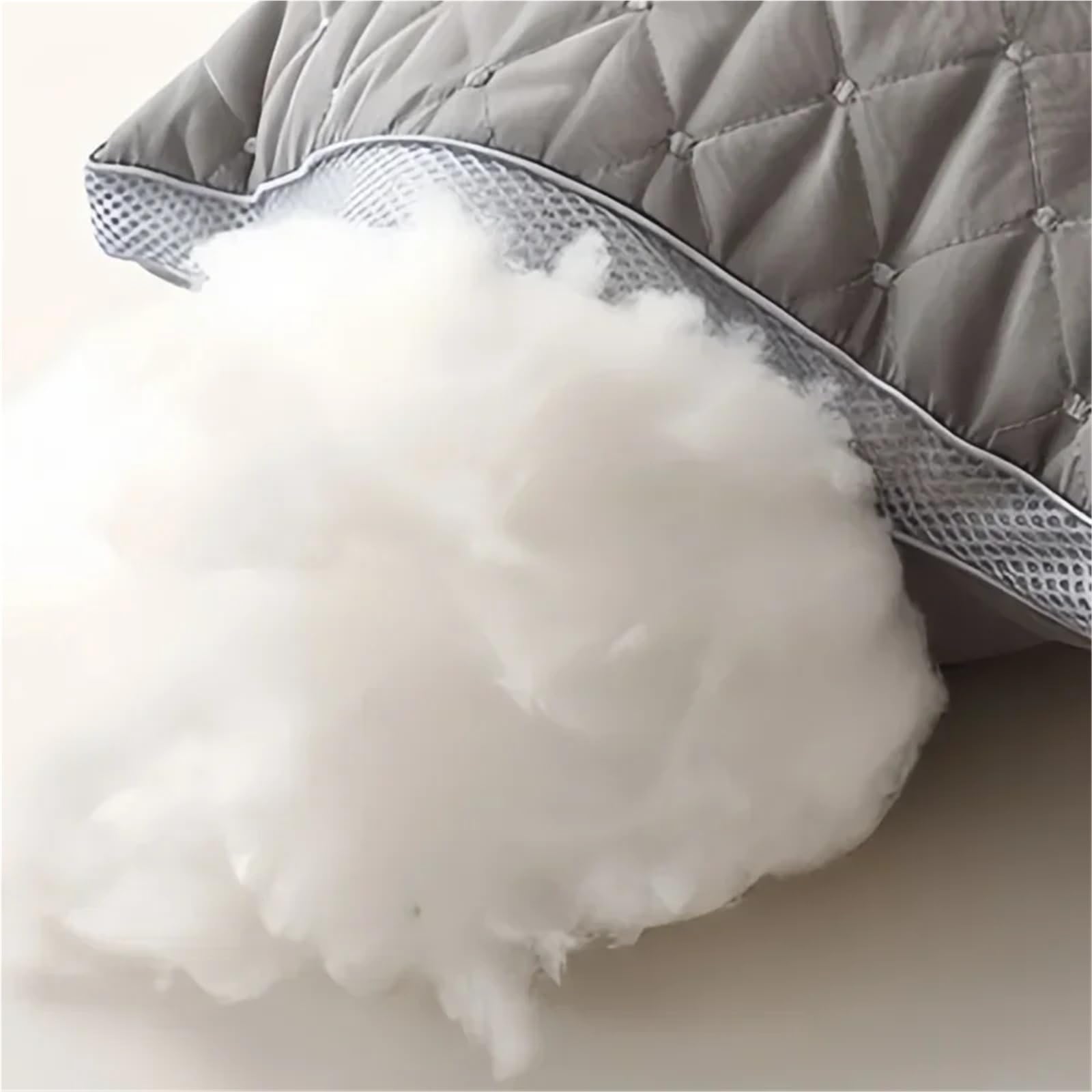 Almohada ortopédica para apoyo cervical y ayuda al sueño, alta resistencia, núcleo no colapso, almohada individual para uso doméstico/dormitorio/hotel