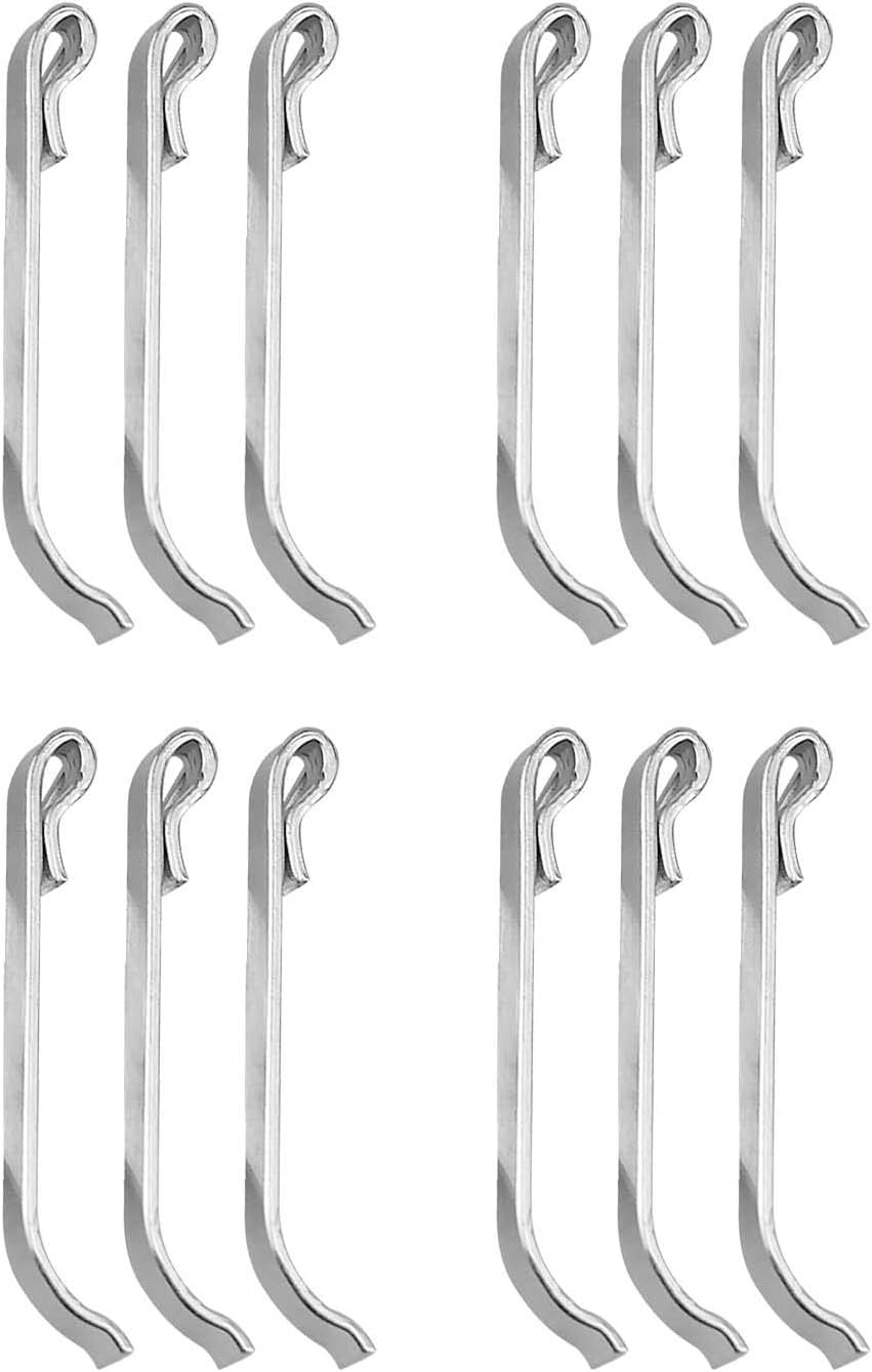 12 Pcs Tool Box Drawer Slide Retaining Keeper Clips Early 2 Inch Double Loop Style Fit for Napa Mac Matco Proto Toolbox Sears Craftsman