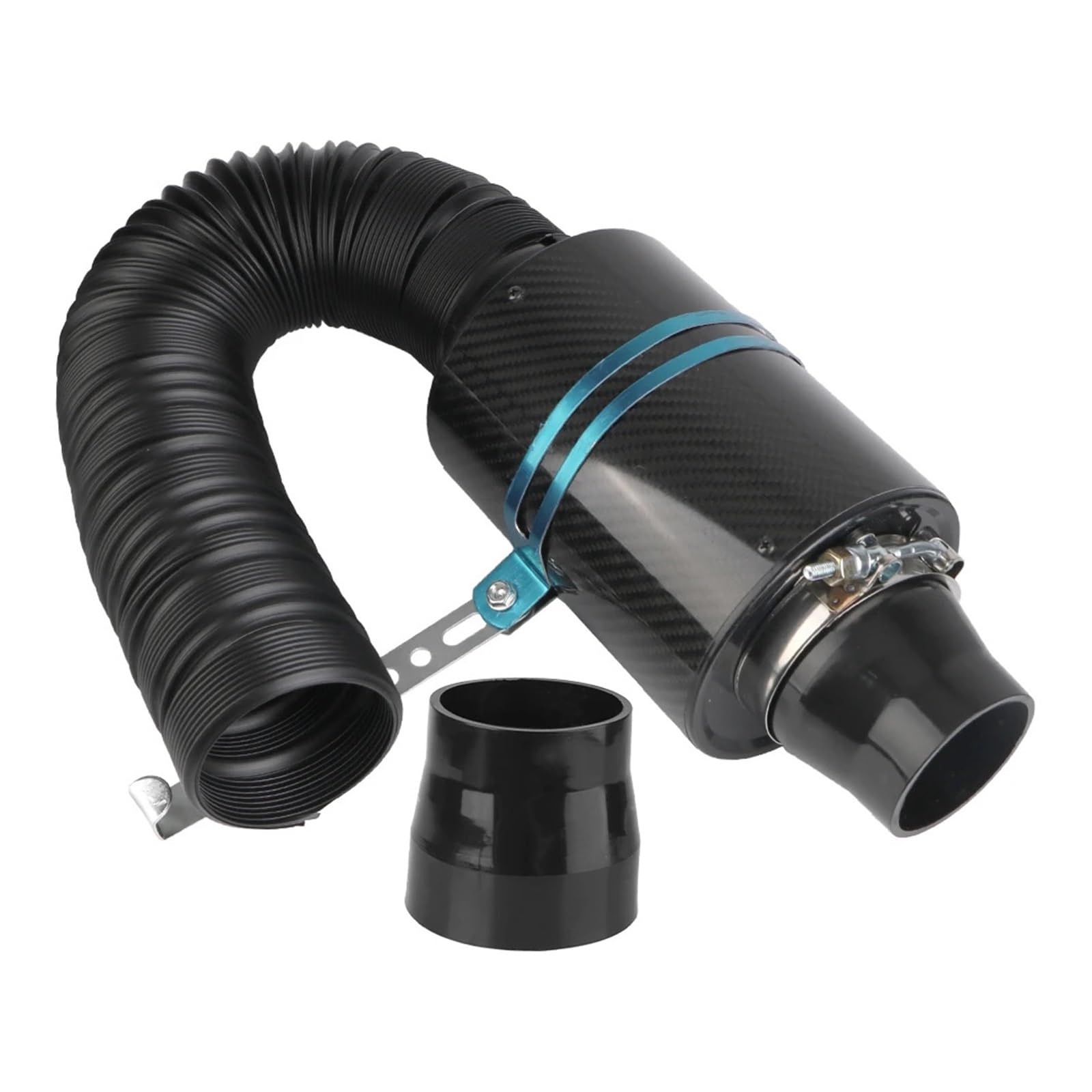 kaltluft induktionskit 1 Set Rohr Schlauch Kit Feed Geschlossene Ansaugung Induktion Universal Faser Ansaugfilter Box Auto Carbon Faser Kaltluftfilter luft mit filter