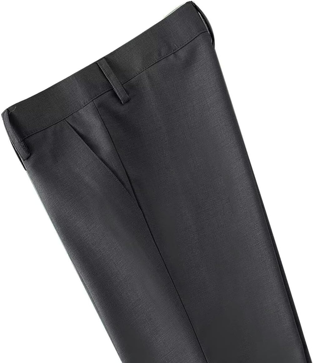 DHTS Boys Dress Pants (Size 2-20 Years) Slim Fit Uniform Pants for Toddler & Teens - Image 4