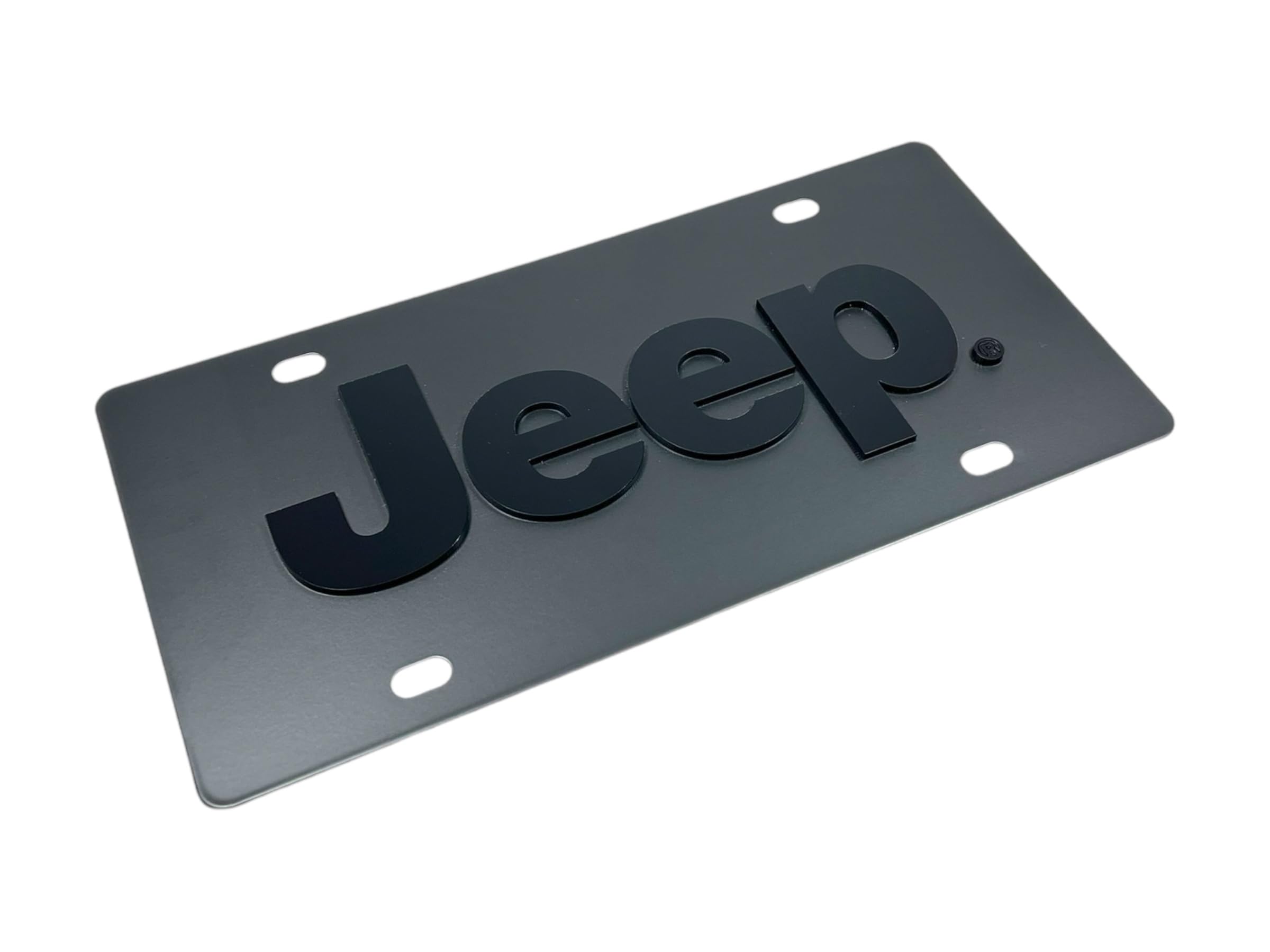 Eurosport Daytona Logo License Plate for Jeep (Carbon Black)