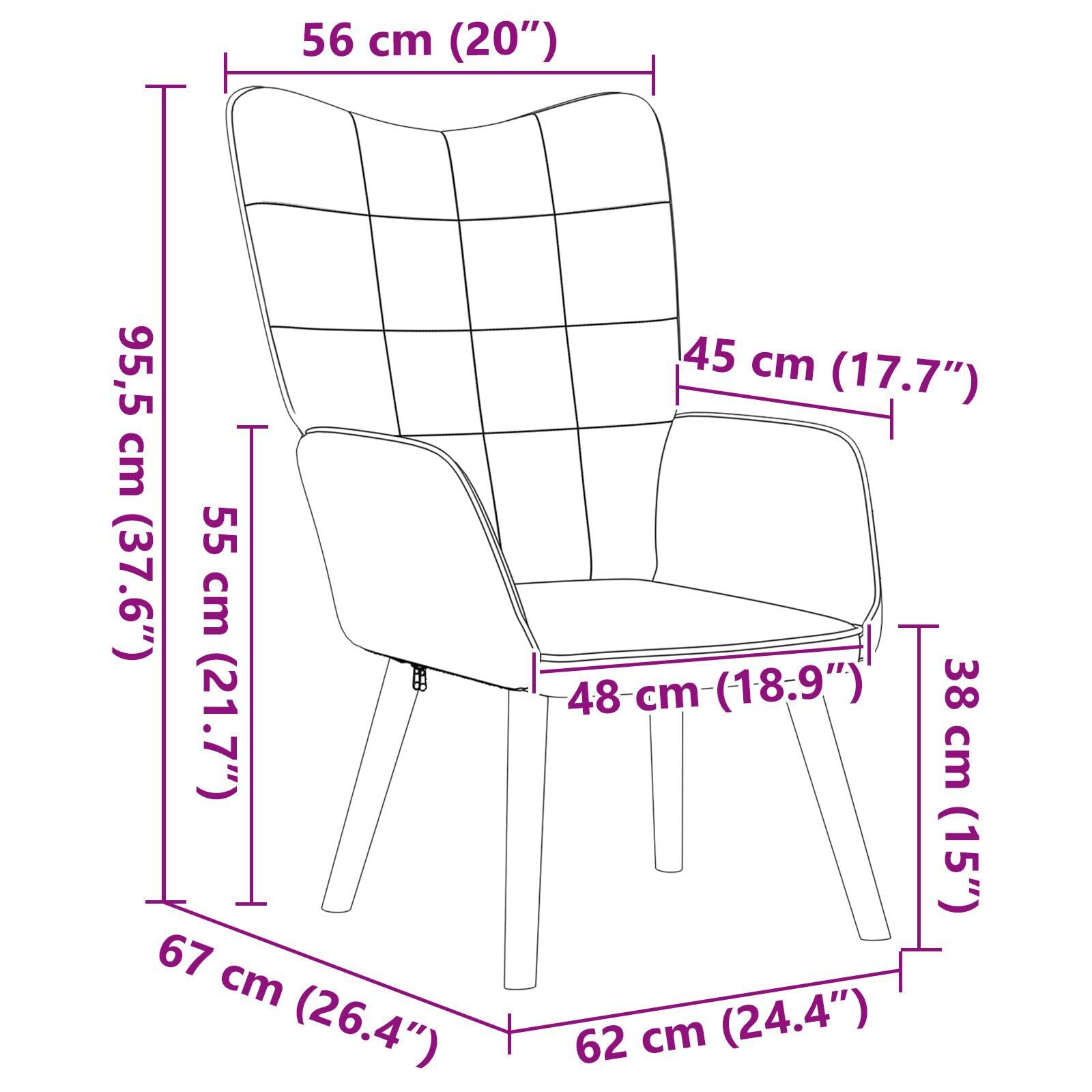 Poltrona Rilassante Grigio Scuro in Tessuto Simile alla Lana con Struttura in Legno di Rovere e Fodera Rimovibile - Seduta Ergonomica Imbottita per Soggiorno e Camera