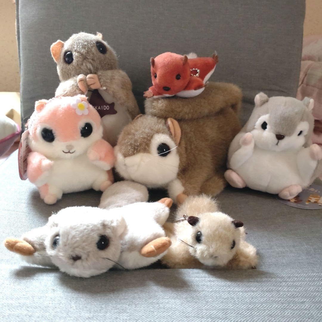 エゾモモンガ　ぬいぐるみ　ばんばぱえりあ エゾモモンガのぽんぽん エゾモモンガ モモンガ エゾモモンガ