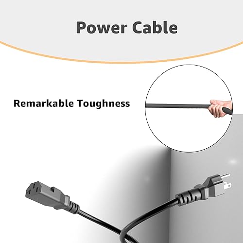 Miniatura 5 de Cable de alimentación para cinta de correr Peloton y cinta de correr Superfit, cable de alimentación extra largo de 8.2 pies para cinta de correr,