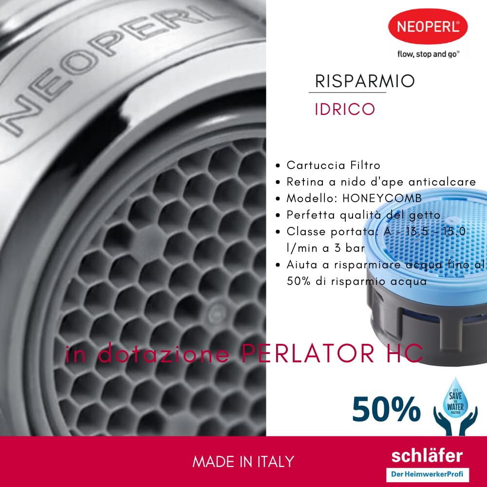 Schläfer 35406520 | Mezclador fregadero cocina negro brillante, boca giratoria 360°, grifo cocina profesional con alcachofa orientable, grifo fregadero con ducha serie Move de latón
