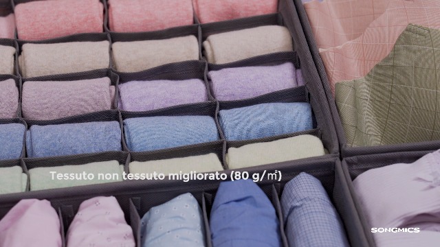 Set da 3 pezzi di organizer e contenori per biancheria intima
