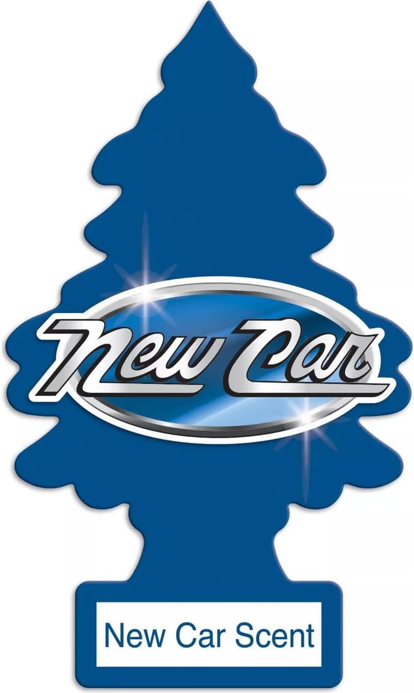 LITTLE TREES Car Air Freshener | X-tra Strength | Hanging Paper Tree for Home or Car | New Car Scent | 3 Pack