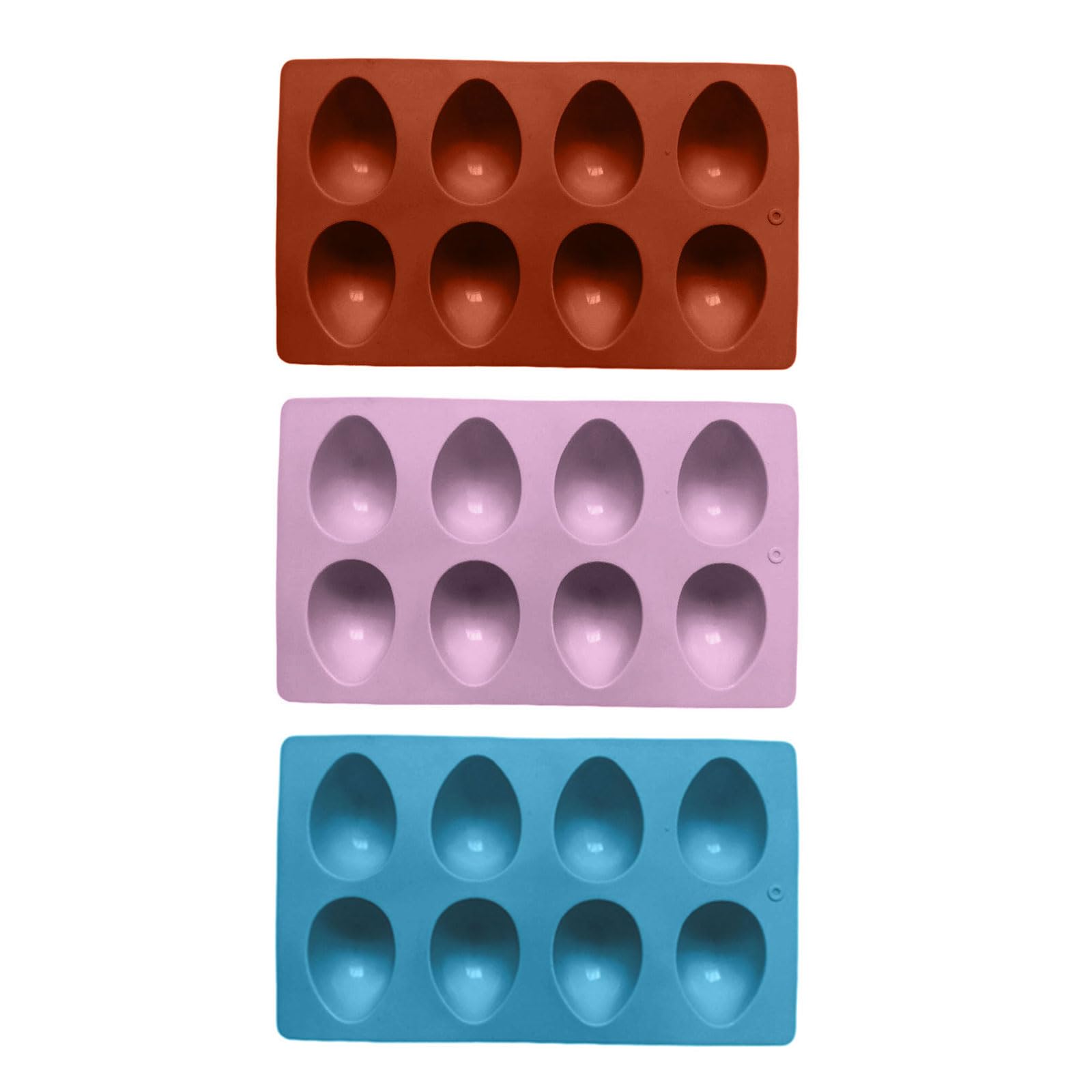Hsyzygian 8 Cavity Eggs Shape Silicone Chocolate Molds Baking Equipment for Easter Treats Candy Jellies and Resin Food Grade Silicone Molds