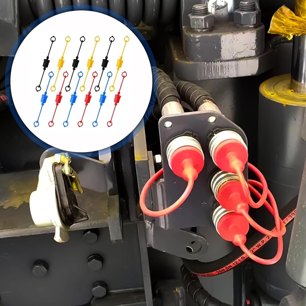 Tappi Antipolvere Per Giunti Idraulici - Set Da 4 Per Protezione Contaminanti - Foto 5