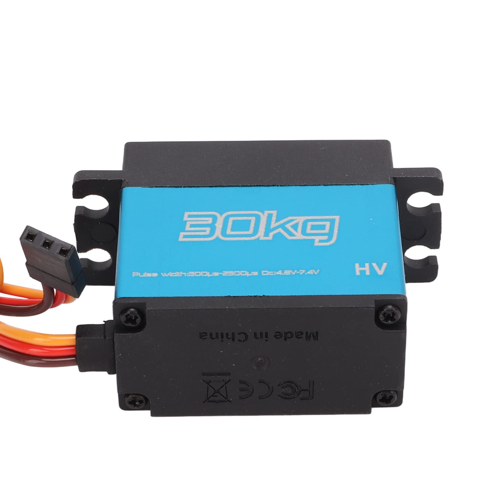 4 Stück 30 kg RC-Metallgetriebe-Digitalservo, wasserdichter Servomotor mit hohem Drehmoment und 25-T-Metallarm, kernloser Motor für 1/10 ferngesteuertes Autoflugzeug,