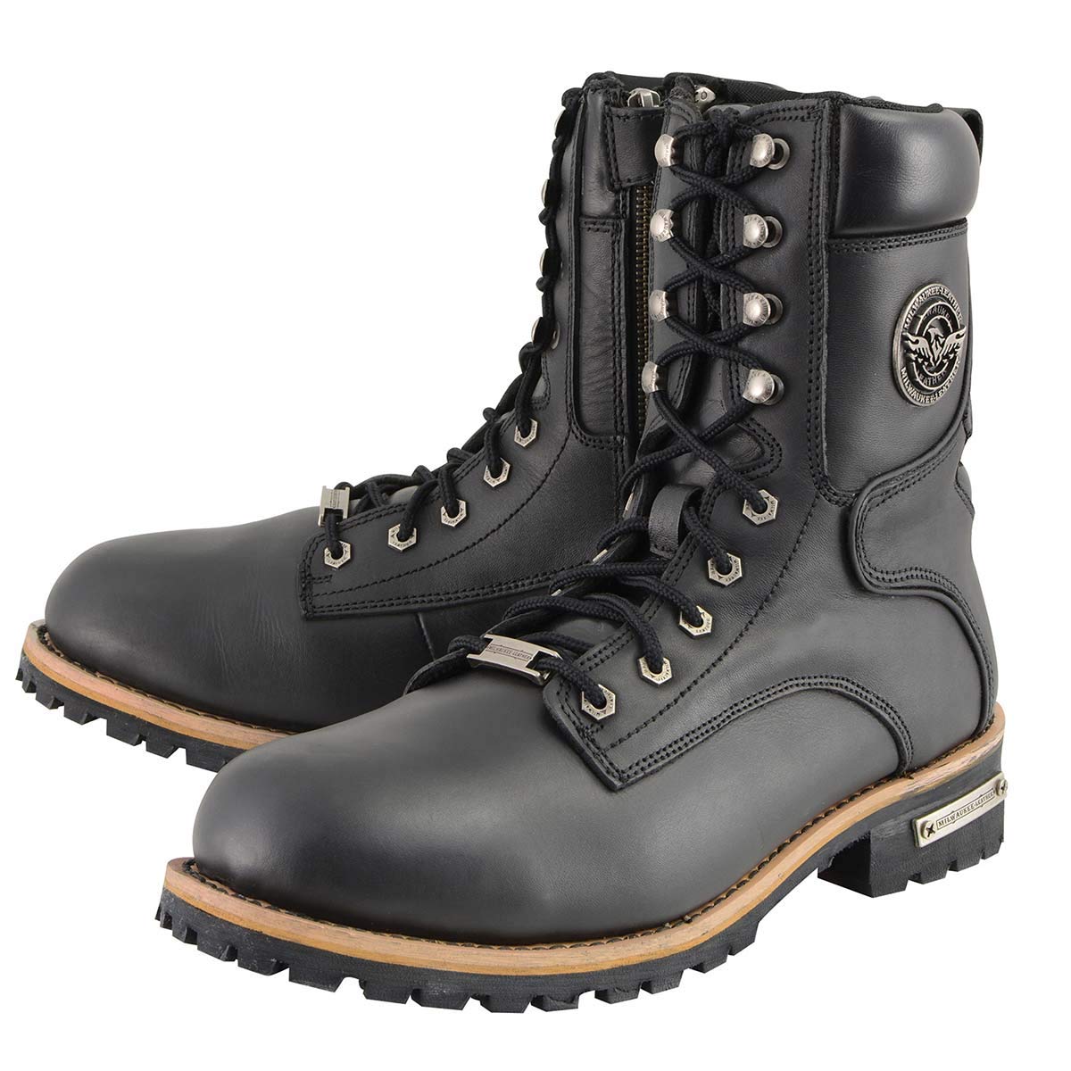 Amazon.co.jp: Milwaukee Leather メンズ クラシック ブラック レザー