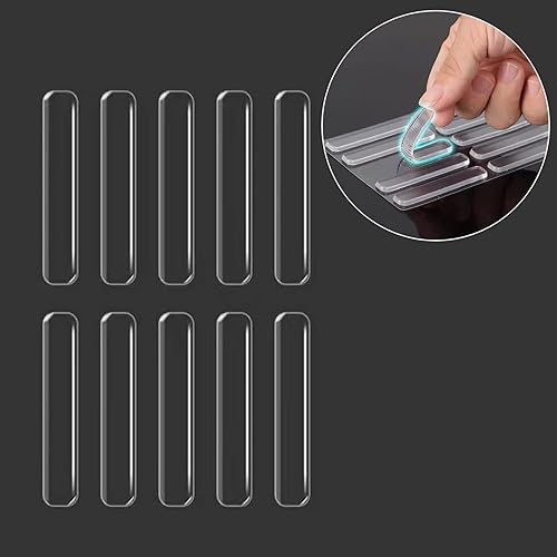 Miniatura 2 de Almohadillas para parachoques de cajones, pequeños parachoques para puertas de gabinete, puntos de armario, pies de goma transparente autoadhesivos