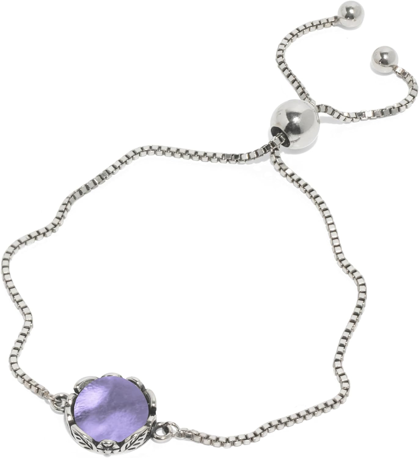 Bottled Up Designs, Handmade Vintage Botanical Adjustable Slider Bracelet, Recycled Glass, Sterling Silver, Eco Friendly, Made in USA, Birthday Gifts, Mothers Day, Women