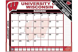 TURNER SPORTS Wisconsin Badgers 2022 Calendar (22X17 Desk Calendar)