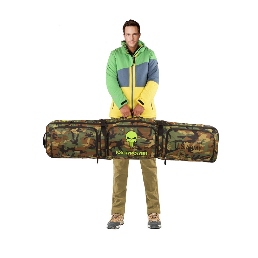 Sport Tent-Professionelle Snowboardtasche Skitasche Set mit Schuhfach/Helmfach Snowboardbag gepolsterter Skisack Board Bag Space Sack 156cm/166cm