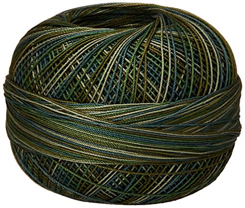 Hilo de algodón Lizbeth premium tamaño 40 color Jungle Greens