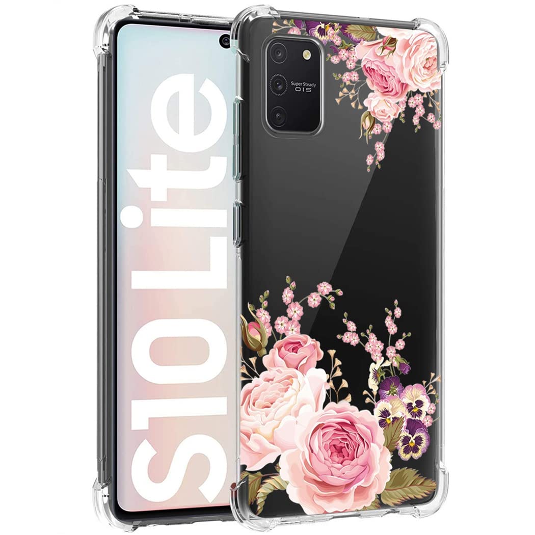 Cover per Galaxy S10 Lite, Cover carina per SM-G770F Trasparente con bordi flessibili in TPU gomma morbida e silicone Custodia per Samsung Galaxy S10 Lite Rosa