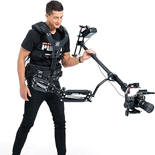 DF DIGITALFOTO Thanos Pro X Gimbal Steadicam Support Vest Rotating System Trinity Glide Gear for Crane 3S RS 2/RSC 2/RS3 PRO Etc,Payload 5-15KG